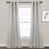 Lush Décor Cottage Polka Dot Sheer Window Curtain Panel Including Tieback Light Gray Single 38X84 - 3 of 4