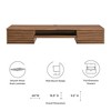 Modway Render Wall-Mount Office Desk – Mid-Century Wood Floating Desk with Storage Shelf - 2 of 4