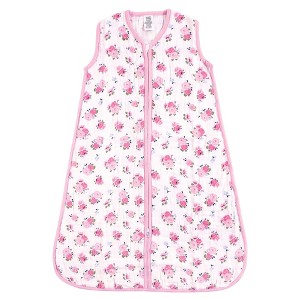Luvable Friends Baby Girls Sleeveless Muslin Cotton Sleeping Bag, Sack, Blanket, Floral Muslin - 1 of 1