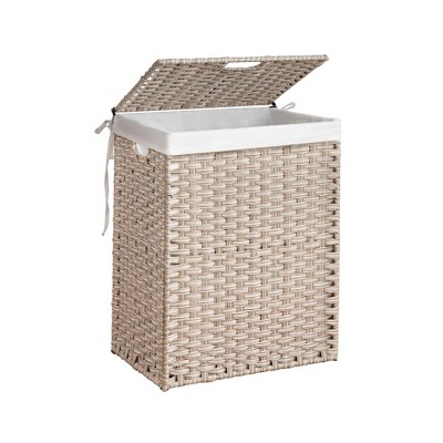 AZL1 Life Concept Utility Storage Bins Multi-Purpose Laundry Hamper for Home Organization and Storage Solutions, Beige, 18.3"*13.5"*24"