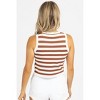 Women's STRIPED WRAP FRONT TANK - dee elly - 4 of 4