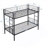 Cesicia Twin Size Metal Bunk Bed Frame with Fence - 3 of 4