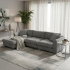 Polibi 4-Seat Modern Chenille Sectional Sofa with Oversized Chaise - 2 of 4