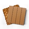 DOMETOUR 12"x12" Plastic Interlocking Deck Tiles Set of 35pcs, Patio Deck Tilesb Waterproof Floor Decking Tiles for Outdoor Indoor - 2 of 4