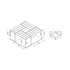Roseline Modern Crate Box Inspired Coffee Table - HOMES: Inside + Out - image 4 of 4