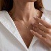 Dainty Necklace for Women, Green Waterdrop Shape Premium Simplicity - 3 of 4
