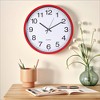 Unique Bargains Plastic Battery Powered Silent Big Number Wall Clock  14 x 14 x 1.8 Inches - 2 of 4