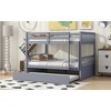 NicBex Full Over Fulll Bunk Bed with Trundle and Guardrail,Twin Loft Bed with Ladder and Converts to 2 Full Size Beds,Bunk Beds for Bedroom - 2 of 4