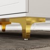 FUFU&GAGA White 3 Drawer Dresser Chest Top Watch Storage Sidetable - 4 of 4