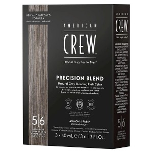 American Crew (Medium Ash 5-6) Precision Blend Natural Gray Coverage (3 x 1.35 oz tube) Haircolor Dye Men's Hair Color - 1 of 3