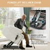 Oversized Power Lift Recliner Chair with Remote and Footrest,Wide Electric Sofa for Elderly with Side Pocket-Baofuwish - 3 of 4