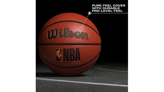Wilson NBA Forge 29.5&#34; Basketball, 2 of 13, play video