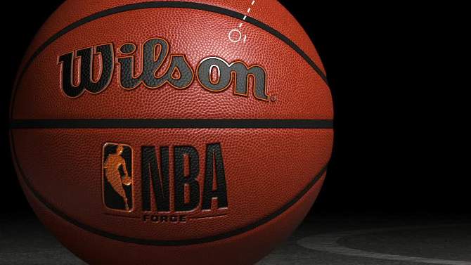 Wilson NBA Forge 29.5&#34; Basketball - Khaki, 2 of 12, play video