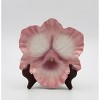 Kevins Gift Shoppe Ceramic Pink Orchid Flower Plates - Set Of 2 - image 2 of 3