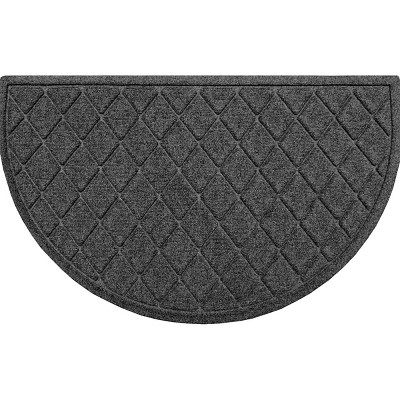 WaterHog 2'x3'3" Argyle Indoor/Outdoor Half Round Door Mat
