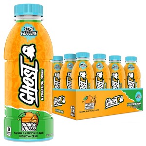 Ghost Hydration Drink, Orange Squeeze - 16.9 Fl Oz (Pack of 12) - 1 of 4