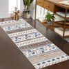 Bohemian Style Rug, Modern Geometric, Decorative, Soft, Thin, Stain-Resistant, Non-Slip - 4 of 4