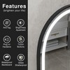 Dovelina Arched Bathroom Vanity Mirror with LED Lights Anti-fog Wall Mirror - 4 of 4