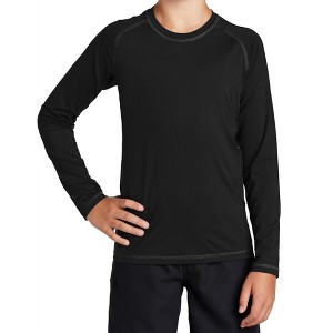 Mafoose Youth Comfort Long Sleeve Stretch Moisture-Wicking Rashguard Quick-Dry T-shirt - 1 of 4