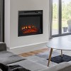 Tangkula 18'' Electric Fireplace Heater Freestanding & Recessed Electric Stove Heater w/Adjustable LED Flame - 2 of 4