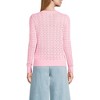 Lands' End Women's Cotton Viscose Button Shoulder Modern Crew Sweater - 2 of 4