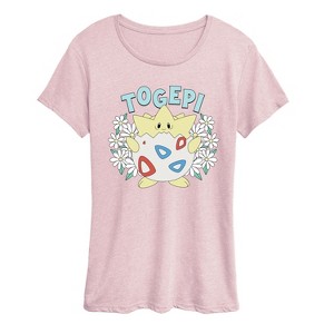 Women's - Pokémon - Floral Togepi Short Sleeve Graphic T-Shirt - 1 of 3