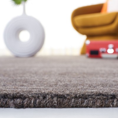 Charcoal Hand-Knotted Wool Runner Rug, 2'3" x 6'