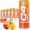 Cellucor C4 Smart Energy Drink, Peach Mango - 12 Fl Oz Can (Pack of 12) - 2 of 4