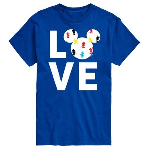 Men's - Disney - Mickey Faces Short Sleeve Graphic T-Shirt - 1 of 4