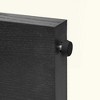 KIGFTSOD Rustic Console Table with 3 Fluted Drawers - Solid Wood Veneer Entryway Table Featuring Natural Wood Grain for Living Room, Hallway, Black - 4 of 4