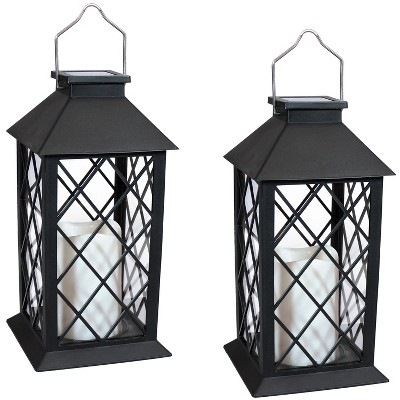 4-Pack Hanging Solar LED Light Candle Lantern 9 Lucien White