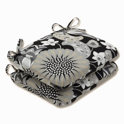 Outdoor/Indoor Rounded Corners Seat Cushion Set of 2 - Pillow Perfect