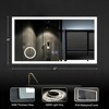 Dovelina Rectangular Frameless Bathroom Vanity Mirror With LED Lights ,Magnifying Function and Anti-Fog Large Wall Mirror - 47"x26" - 3 of 4