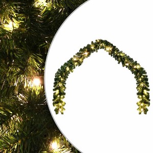 Aghana Digitals 20m Christmas Garland with 300 Warm White LEDs, 8 Lighting Effects, Indoor/Outdoor - 1 of 4