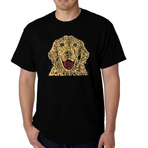 LA Pop Art Men's Word Art T-shirt - Dog - 1 of 4