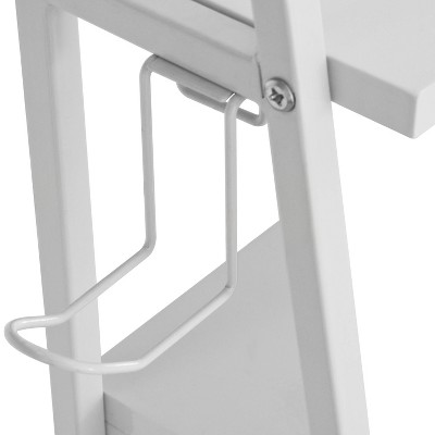 Multifunctional White Steel Computer Desk with Magnetic Board and Storage