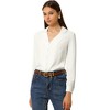 INSPIRE CHIC Women's Button Front Long Sleeve Blouses - 2 of 4