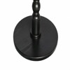 SEVOBAL End Tables Round Wooden Side Table with Stable Base and Elegant Connectors for Living Room Bedroom , Antique Black, 25.98"*29.72"*5.12" - 3 of 4