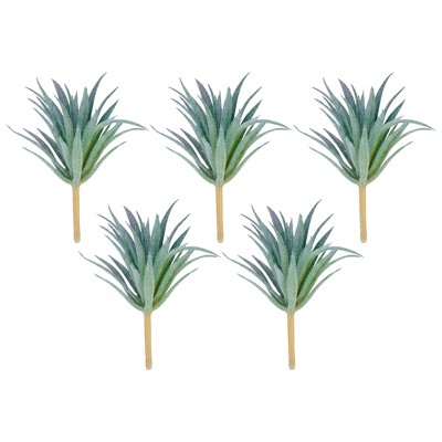 REGALWOVEN Realistic Artificial Air Plants - Faux Tillandsia Bromeliad -  Flocked Soft PE for DIY Terrariums Wall Decor Aloe Green : Target
