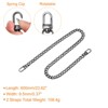 Unique Bargains Shoulder Bag Handbag DIY Iron Flat Purse Chain Strap with Buckles 2 Pcs - 2 of 3