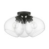 Livex Lighting Catania 3 - Light Semi-Flush Mount in  Black - 4 of 4