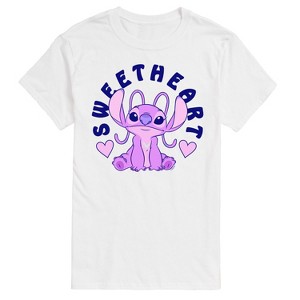 Men's - Lilo and Stitch - Angel Sweetheart Short Sleeve Graphic T-Shirt - 1 of 4