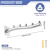 Unique Bargains Stainless Steel Sturdy Wall Mount Clothes Hanger for Bedroom Bathroom 3 Pcs - 2 of 3
