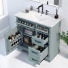 Mshliw 36 Inch Bathroom Vanity with Sink, Freestanding Cabinet with 2 Tip-Out Drawers, Soft Close Door, Ceramic Top - 2 of 4