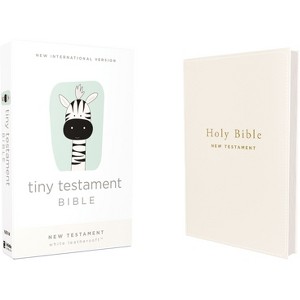Niv, Tiny Testament Bible, New Testament, Leathersoft, White, Comfort Print - by  Zondervan (Leather Bound) - 1 of 1