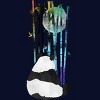 Junior's Design By Humans Panda, Bamboo & the Moon By ikaruz T-Shirt - 2 of 3