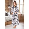 ADR Plush Fleece Women's Robe, Long Hooded Women's Bathrobe, Soft Cozy Women's Bath Robe & Plus Sizes - 4 of 4