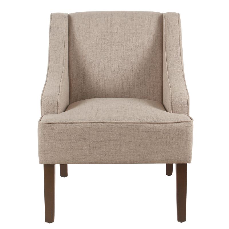 Classic Solid Swoop Arm Accent Chair - Homepop, 1 of 7