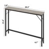 39.3" Console Table with Power Station, Slim Entryway Table with USB Ports & Outlets, Narrow Sofa Table for Hallway, Living Room, Behind Couch - 2 of 4