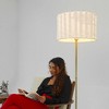 KTMBDW Dimmable Floor Lamp, Floor Lamps for Living Room Modern Standing Lamp with Marble Base, Tall Lamp, Brown and White - 2 of 4
